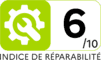 Repairability index 6.0 out of 10