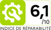 Repairability index 6.1 out of 10