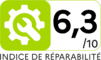 Repairability index 6.3 out of 10